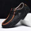 Quality Mens Casual Leather Shoes  Men Loafers  Couple Shoes Hard Wearing Male Flats Comfortable Soft  Para Hombre