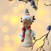 2pcs Colorful Christmas Tree Hanging Pendant Unique Santa Claus Figurine Christmas Plush Dolls  Prop