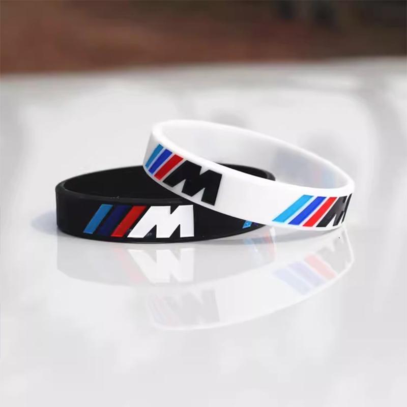 2025 Heißes Gummi-Stretch-Armband Sportarmband Dekoration Für BMW M Power M3 M4 M5 G15 G16 G42 G30 G20 E39 E36 E87 E53 F44 F