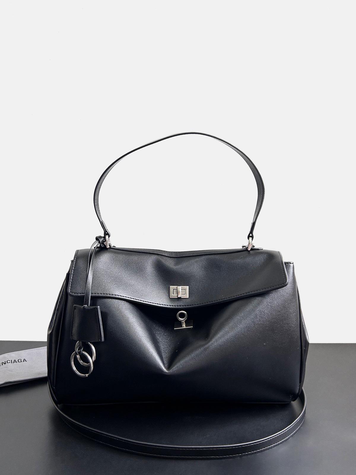 

Женская сумка через плечо из телячьей кожи премиум-класса Rodeo — модная, элегантная и идеальная для повседневных поездок на работу Small: 28*20*10 cm