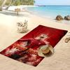 Asciugamano da Spiaggia Personalizzato Stampato Cristiano Ronaldo Logo Calcio Supporto Nome Personalizzato Testo Asciugamano Assorbente Per Sport Viaggio Regalo Speciale