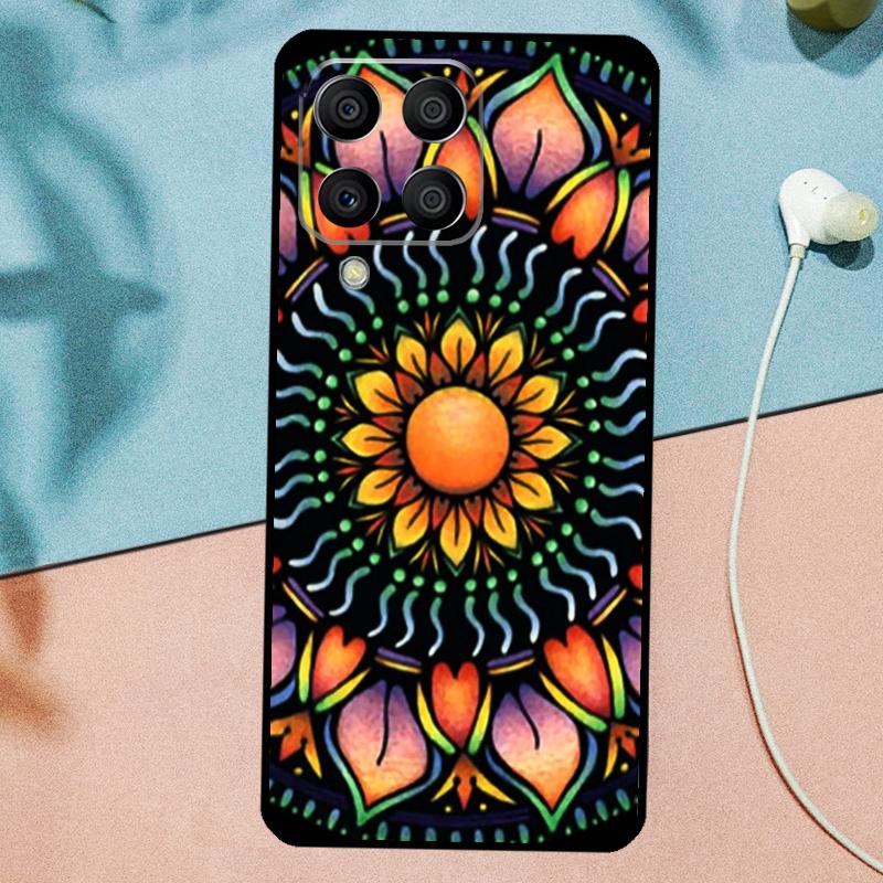 Floral Flower Mandala Design For Samsung Galaxy M14 M34 M54 M20 M06 M16 M12 M13 M15 M35 M55 M33 M53 M21 M31 M32 M52 Case