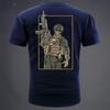 Tough Guy Club Militarystyle Heavy Machine Gunner Summer New Outdoor Sports Unisexs Pure Cotton Tshirt Casual Shortsleeved