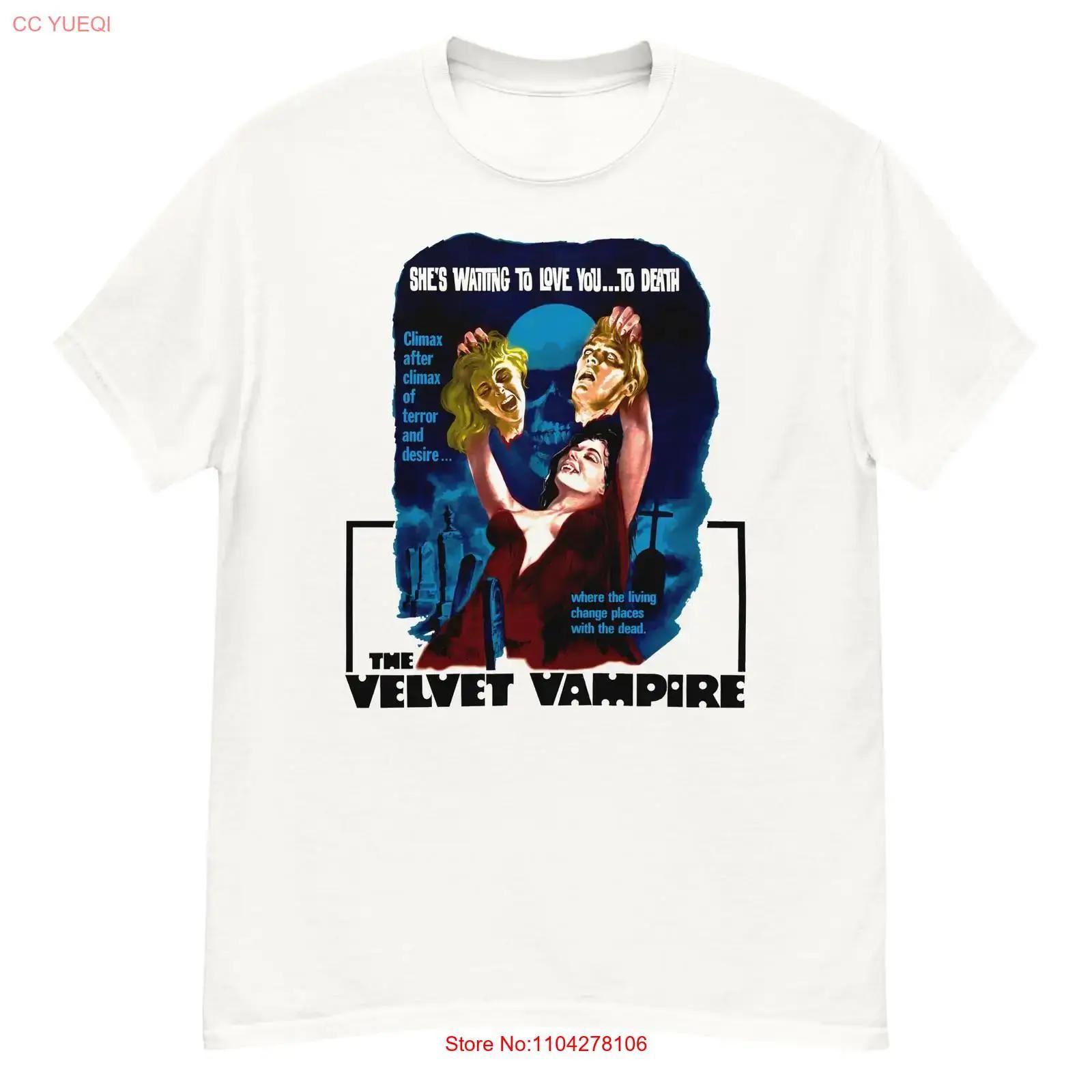 The Velvet Vampire cult horror film fan art t shirt vintage Washed Soft Slightly Stylish streetwear Comfortable fashion S разноцветный