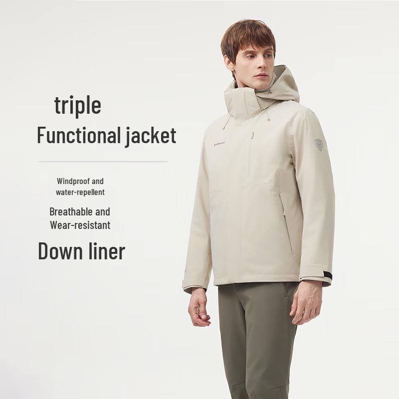 Tanboer Men's 3-in-1 City Outdoor Windproof Down Jacket