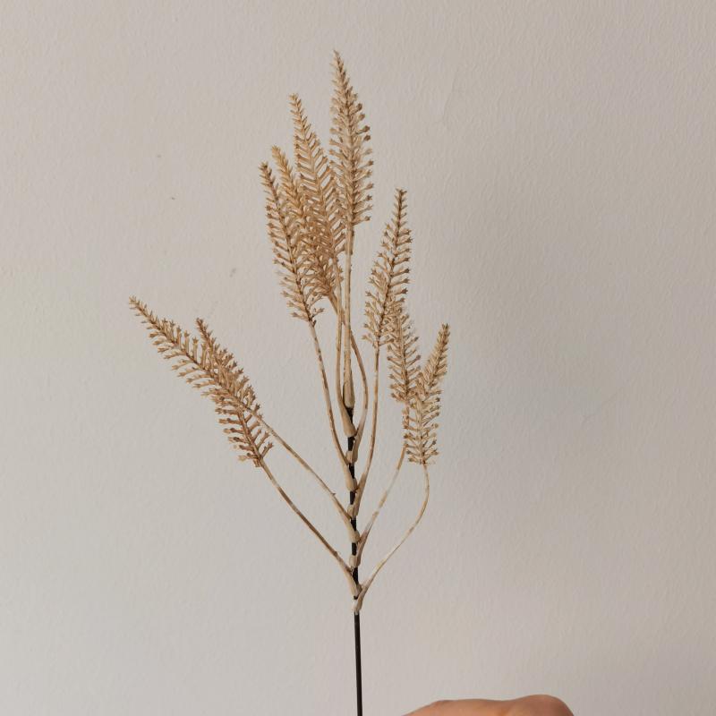 Wabi-Sabi Retro Floral Arrangement with Eucalyptus & Reed Grass for Home Decor & Photography