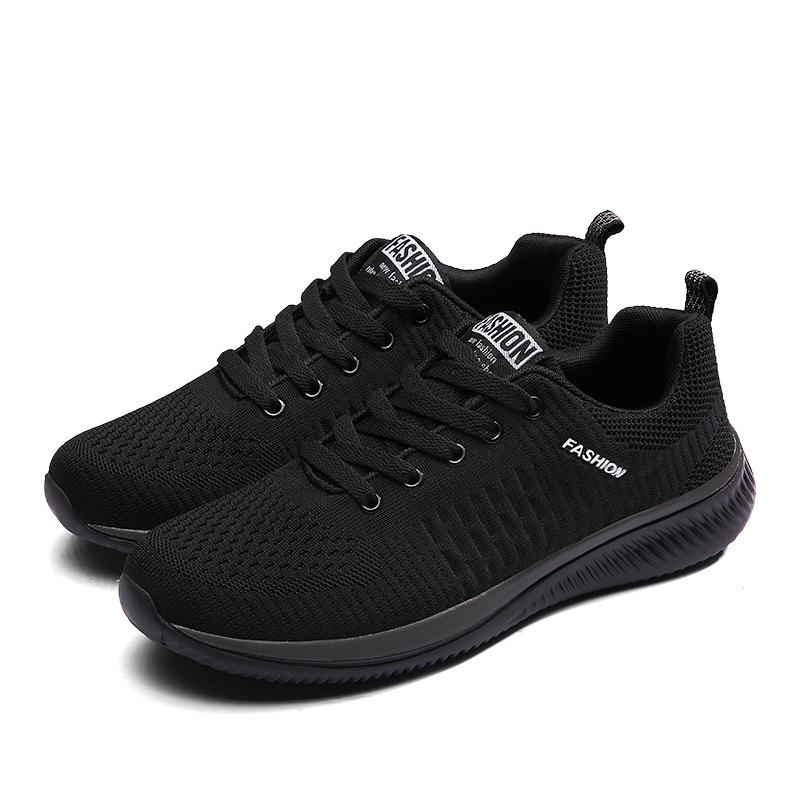 2021 Plus Size Men's Breathable Flyknit Sneakers - Summer Mesh Casual Skate Shoes