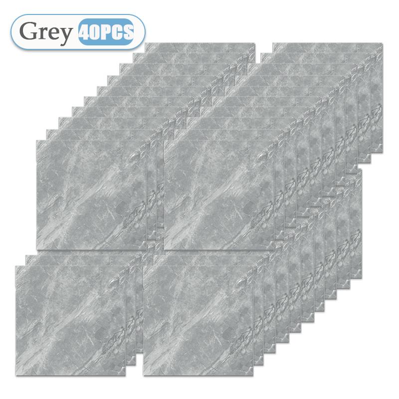 10-50PCS Marble Style Floor Stickers Thickened Self-adhesive Flooring Wear-resistant PVC Flooring Stickers Household Floor Mats