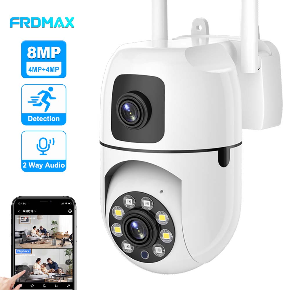 

4K Smart WiFi Wireless 8MP Dual Lens PTZ IP Camera Auto Tracking Securtiy Protection Домашнє відеоспостереження 8MP Camera