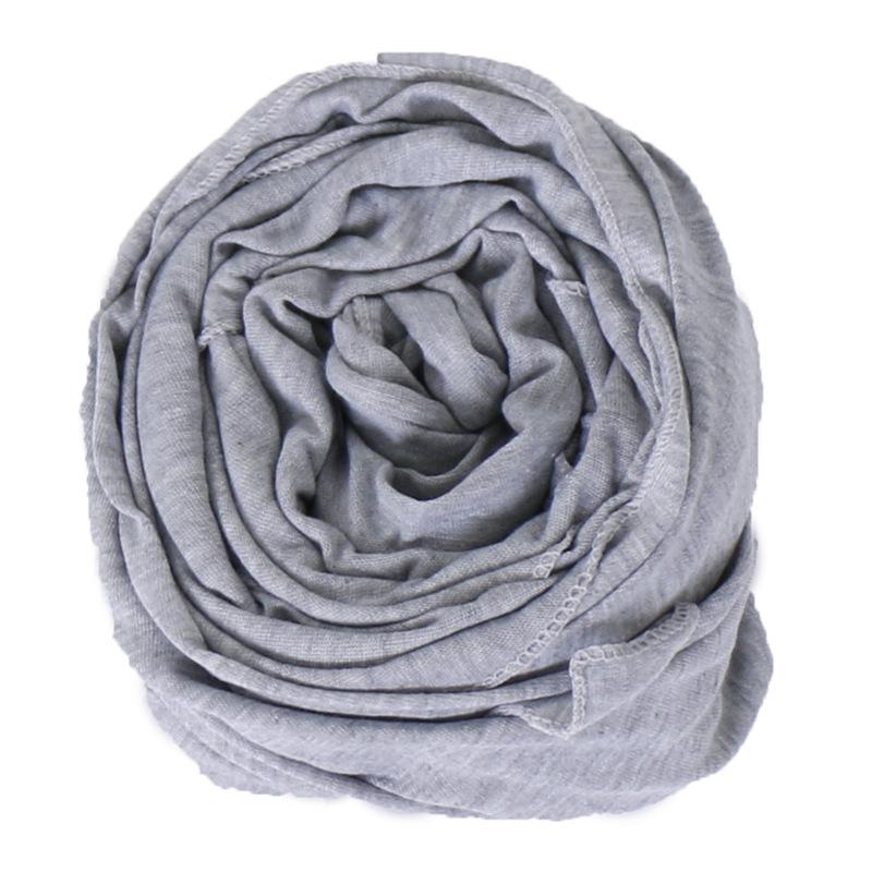 Muslim Hijab Jersey Scarf Soft Solid Shawl Headscarf Foulard Femme Musulman Islam Clothing Arab Wrap Head Scarves Hoofddoek
