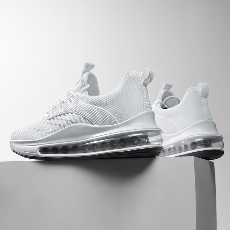Full Hand zoom Air cushioned sneakers for men 48 Extra large men's breathable Student teen flying woven running shoes