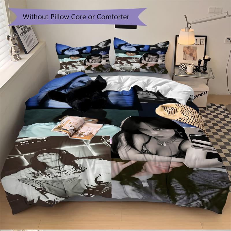 3Pcs Music Video Montage Bedding Sets For All Sizes New 3D Printed Bed Cover Comforter Duvet Cover Pillowcase Bedroom Decoration