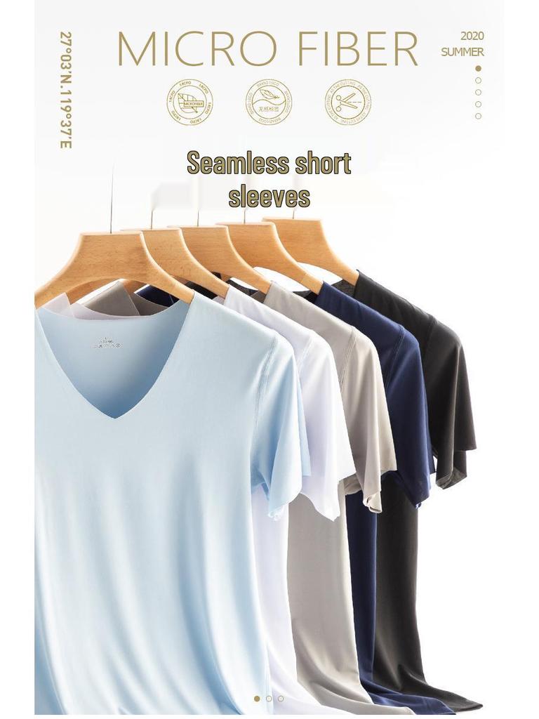 Men's Slim Fit Casual Short Sleeve Sports T-shirt for Spring/Summer