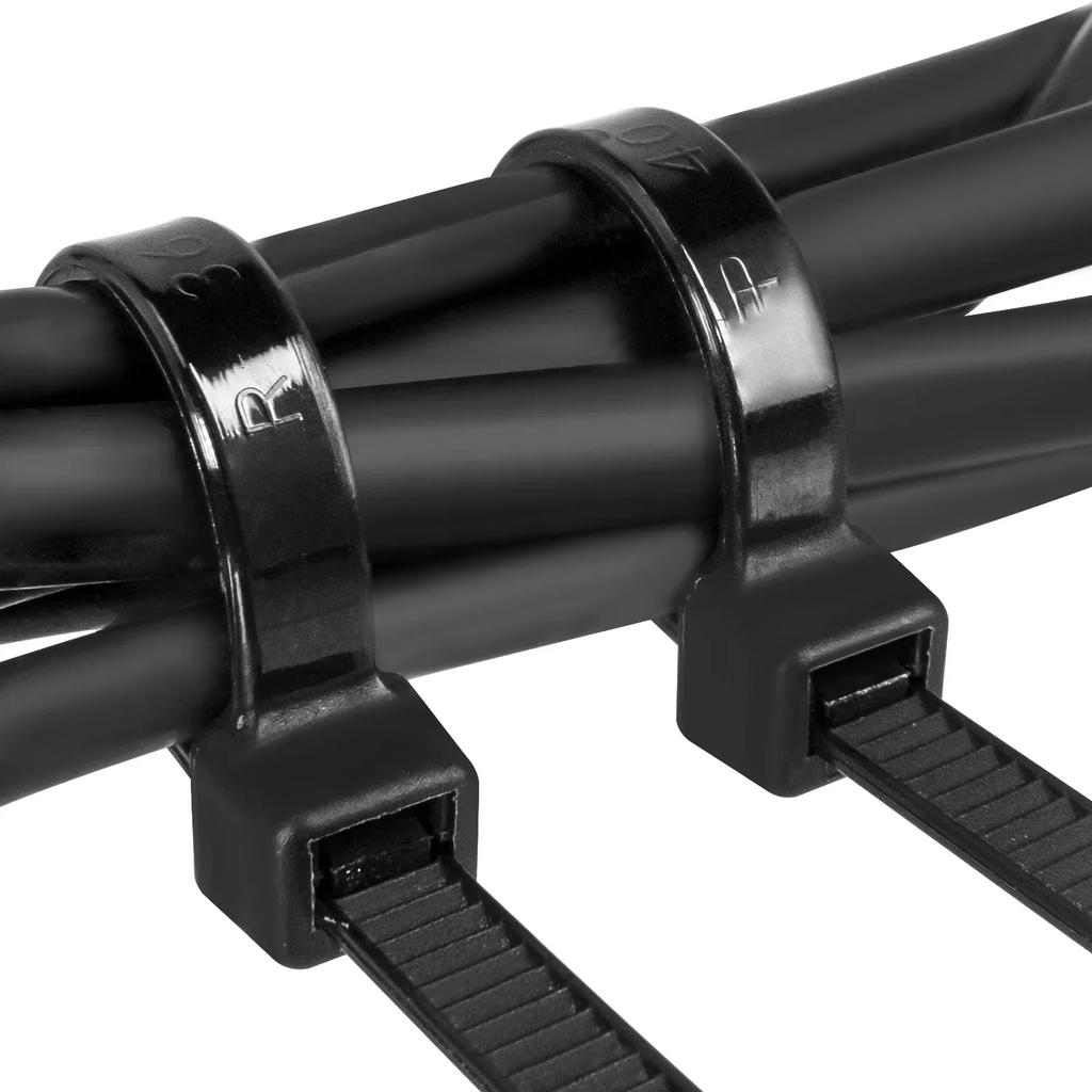 3×200mm Größe 100 Stück/Beutel Mehrfarbig Selbstverriegelnder Nylon-Kabelbinder Schnell Bündeln Kunststoffschlaufe Drahtwicklung Zufällige Farbe