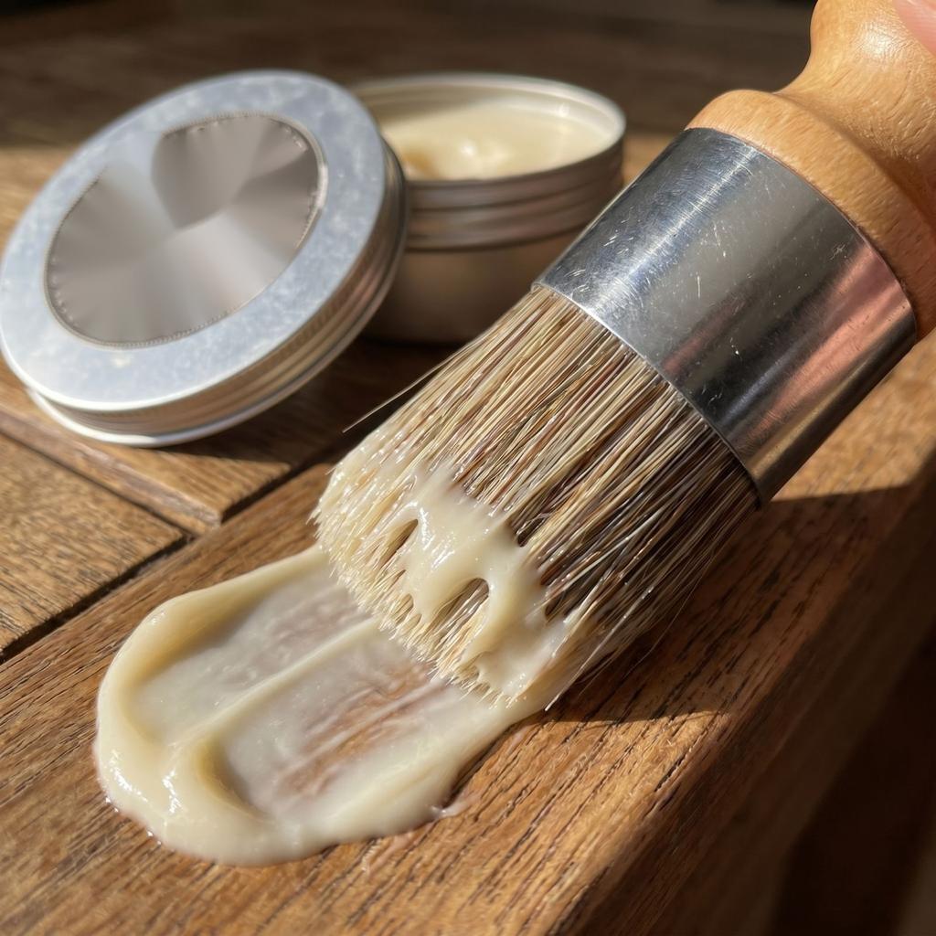 Leather Furniture Care Balm with Application Brush for Conditioning and Maintaining Leather Surfaces Restoring Softness and Preventing Cracks