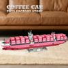 Non-Toxic Diy 3D Bricks Puzzle Pink Cargo Ship 1446Pcs Container Boat Assembly Model Kits Vessels Building Blocks Toys Adult Birthday Gift