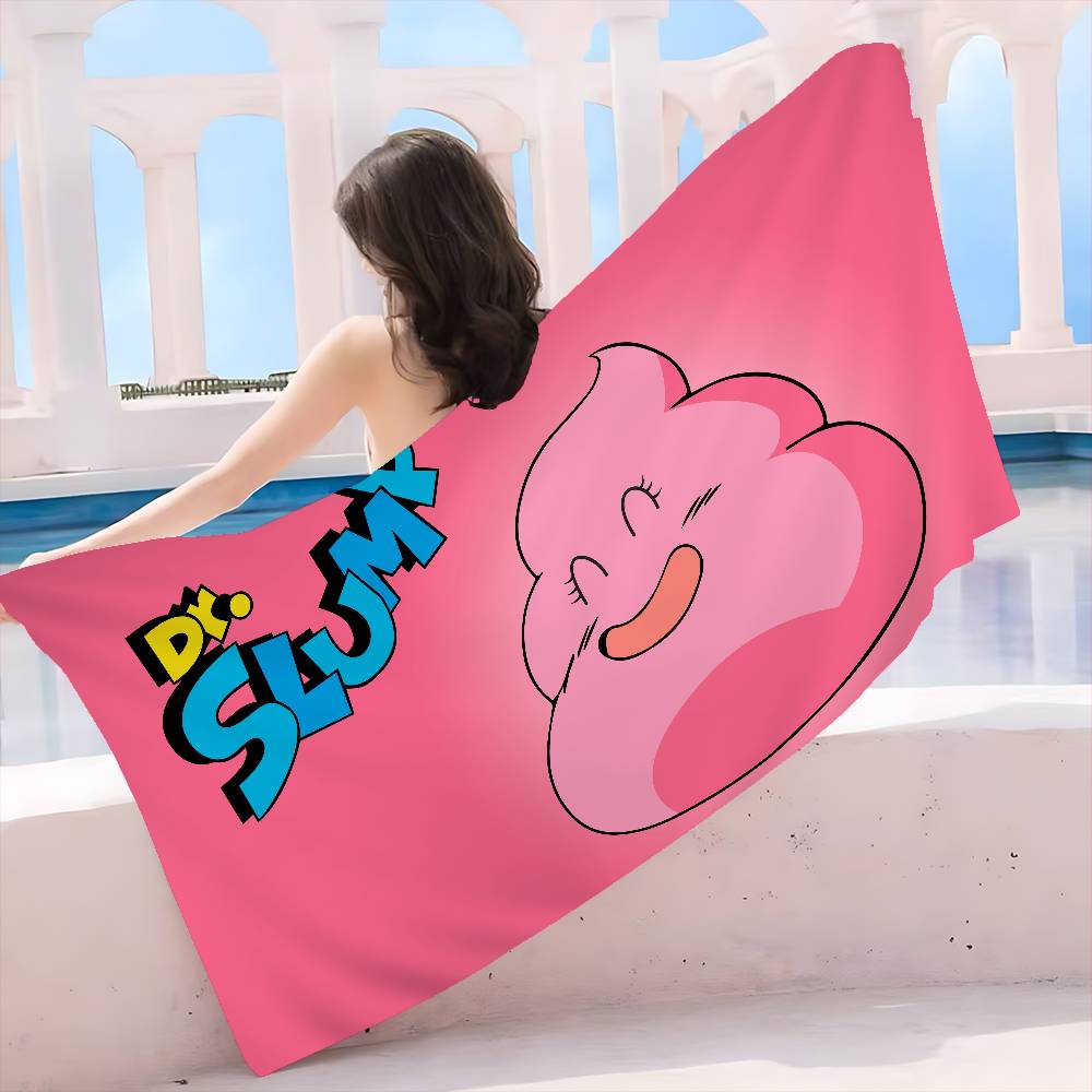 Dr S-Slump A-Arale-Chan Beach Towel Colorful Bath Towels For Girl Microfiber Quick Dry Custom Sand Free Beach Yoga Spa Gym Pool