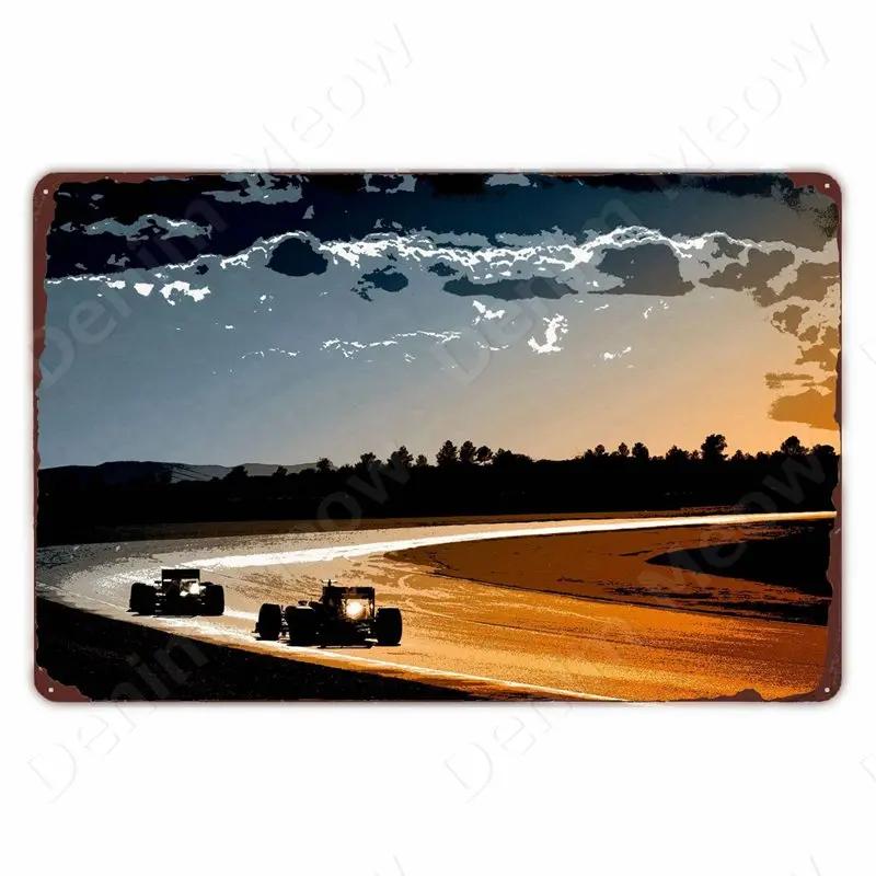 Monaco Grand Prix Vintage Metal Sign, Car Racing Tin Plaque, Motorcycle Retro Poster For Bar, Man Cave, Home, Autos Wall Decor