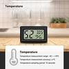 3PCS Mini Home Thermometer Indoor Digital Hygrometer Is Applicable To Living Room Greenhouse Wine Cellar Basement and Warehouse