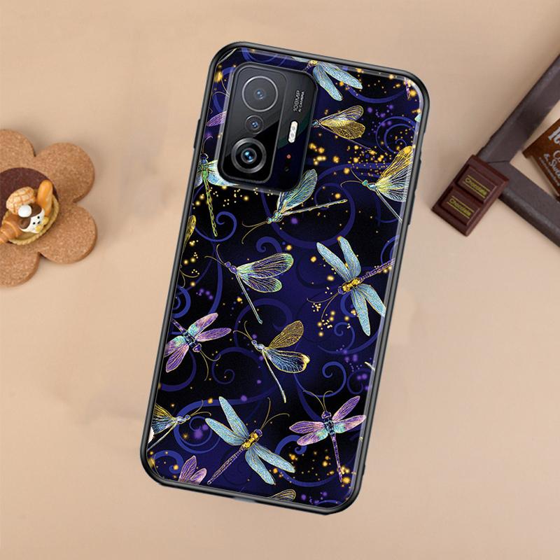 Dragonfly Animal Art For POCO X5 X4 X3 F5 Pro M4 M5s F3 F4 GT C40 Phone Case For Xiaomi 12T 11T 13 Pro 12 Lite