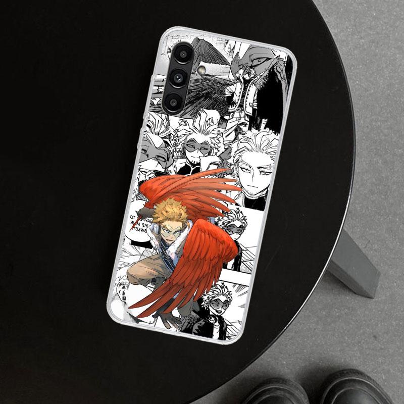 Hawks MHA My Hero A-Academy Phone Case Cover for Samsung Galaxy A17 A16 A26 A36 A56 A57 A37 A15 A25 A35 A55 A14 A24 A34 A54 A13