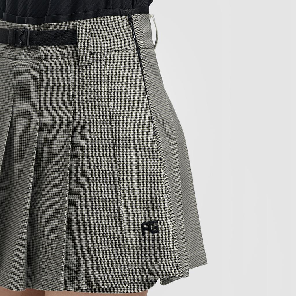 Fila Golf Series Simple Fashion Trendy Comfortable Sports Golf Versatile Houndstooth Woven Casual Skirt Women Skirts A11W615307FZA