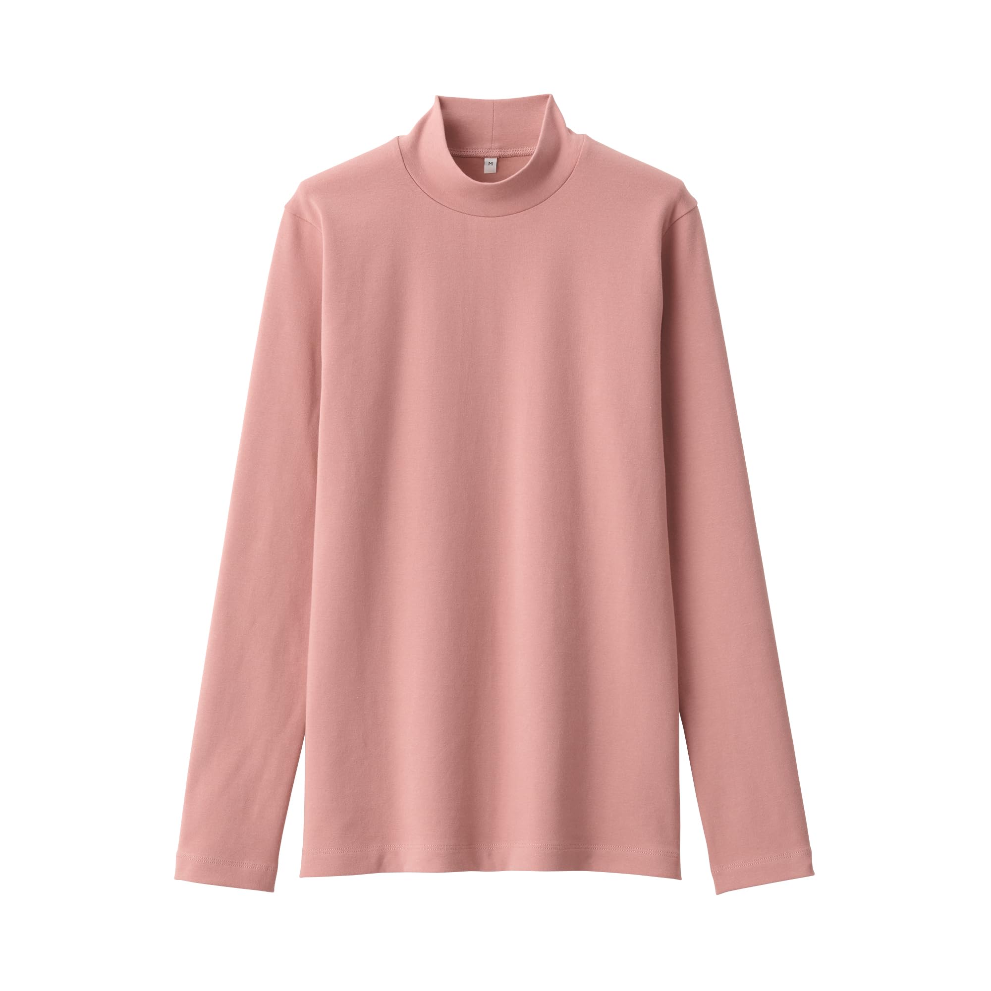

MUJI Women s Brushed Milling High Neck Long Sleeve T-Shirt Women s BB2QDA4A Pink Women s M