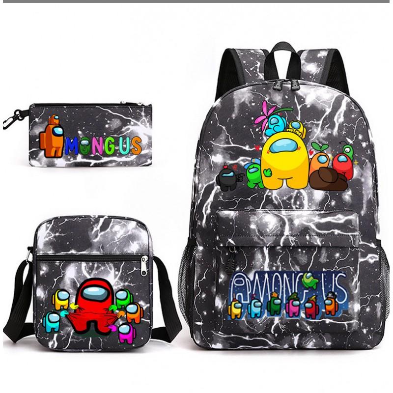 Set Zaino Scolastico Cristiano Ronaldo per Bambini Ragazzi Ragazze 15L Tessuto Oxford Borsa a Doppia Tracolla con Spallacci Imbottiti Traspiranti
