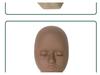 Realistic Silicone Mannequin Head for Eyelash Extension Practice with Removable Eyelids
