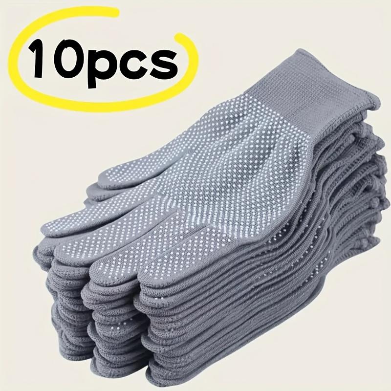 10pcs Nylon Gloves - Ideal for Outdoor Riding,Lightweight And Breathable, Suitable for All-Season Outdoor,Comfortable, Durable