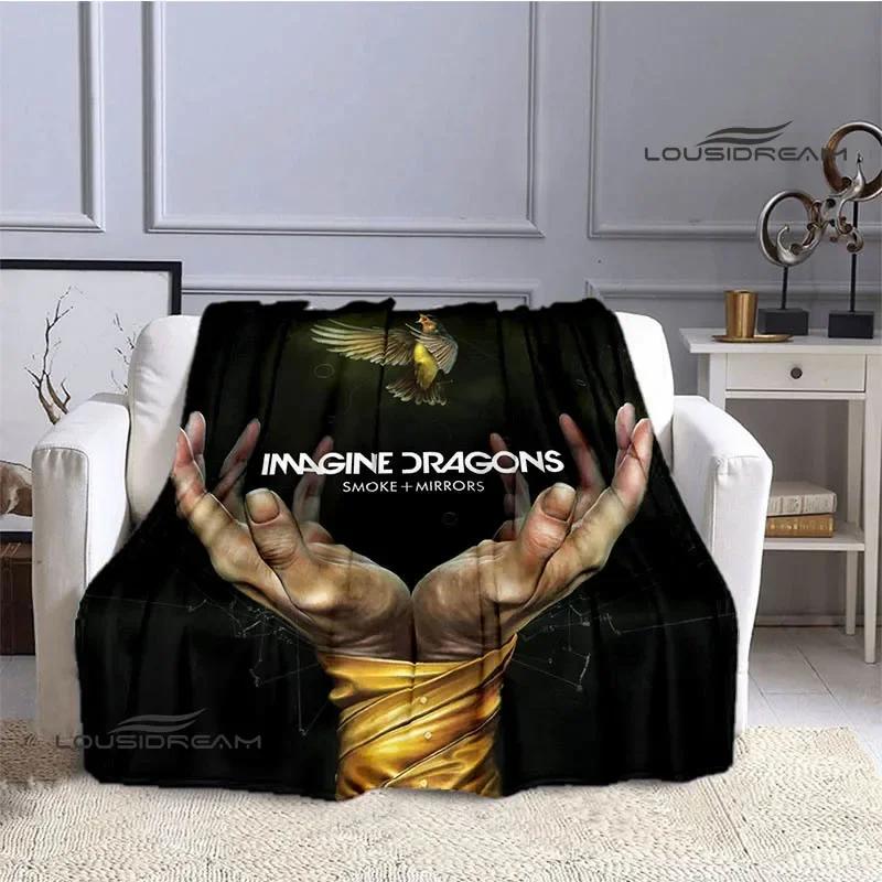 Rock Band Imagine Dragons Printed blanket flannel warm blankets bed linings Soft and comfortable blanket birthday gift