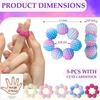 Adult Fingertip Stress Relief Massager Set - 5-Piece Beaded Rings