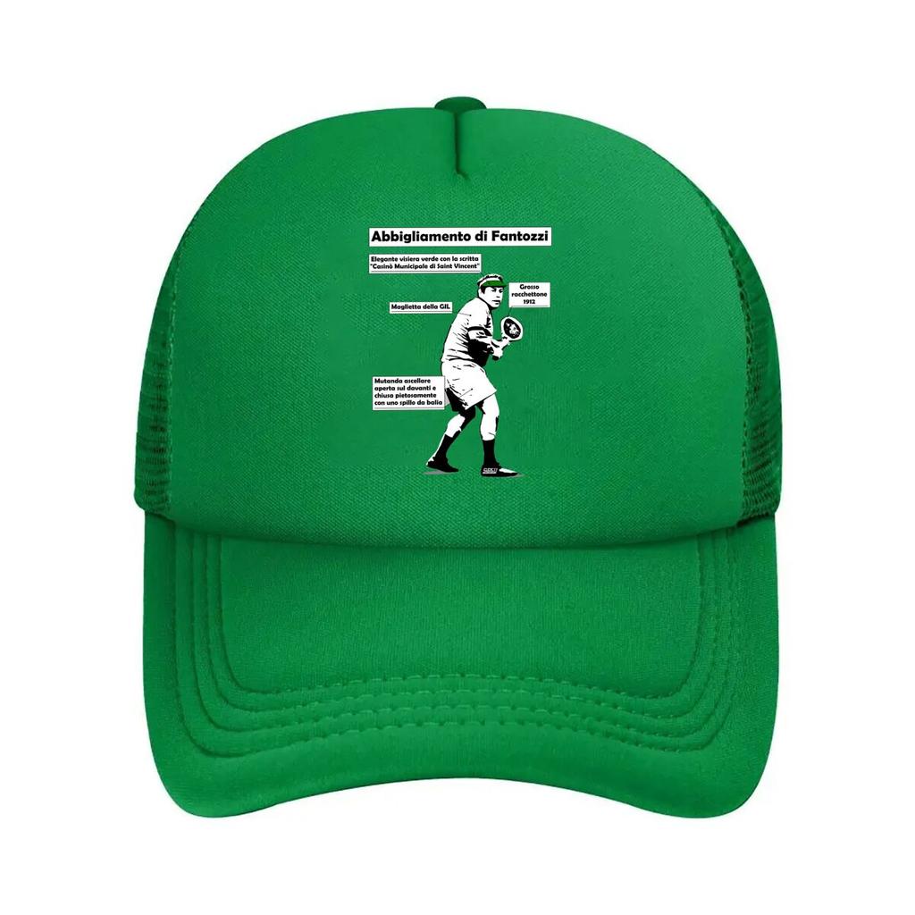 Fantozzi Wear Film Inspired Italian Comedy Design Mesh Baseball Cap