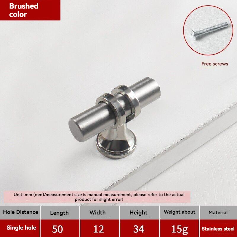 Handles Drawer Cabinet Furniture Kitchen Handles for Cabinet Knob Door Drawer Furniture Kitchen Knob Modern Simple  Silver Black 4 pcs