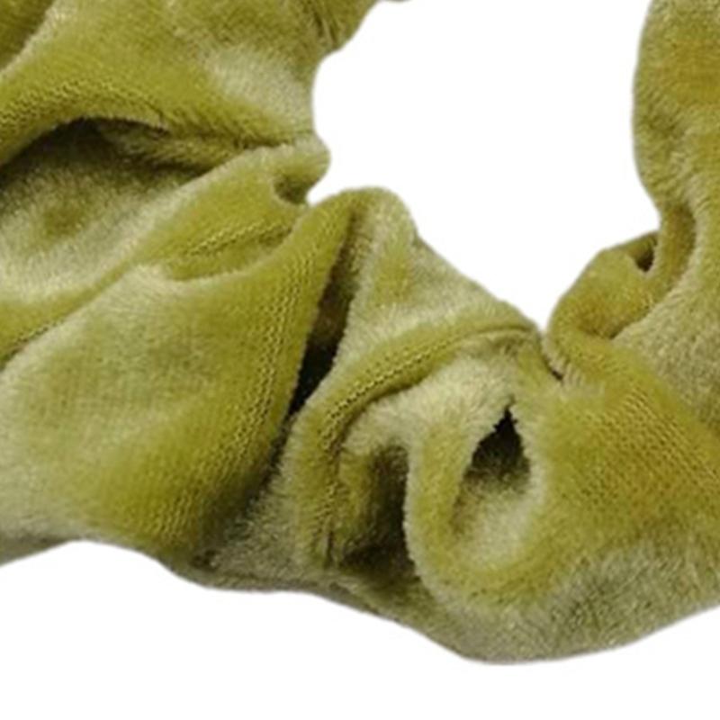 Fashionable Hair Bobbles Soft Scrunchies with Zippered Money Holder for Women Gym Sports Travel Use Ponytail Holder