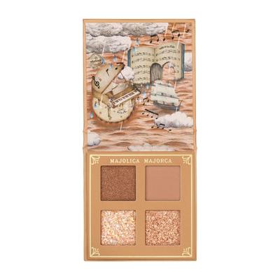 MAJOLICA MAJORCA Shadow Flash BR202 Camel Brown Eyeshadow Powder Type High Glitter Palette Shiseido (Raindrop Rhythm) 3.2g Shimmer, Matte,