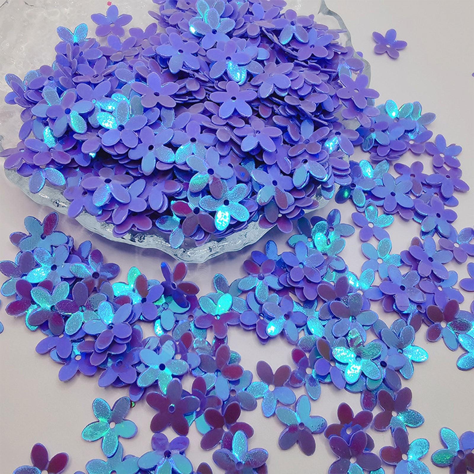 

10 мм 10 г Пятилистный цветок в форме ПВХ смешанный расшитый блестками звезда блестки швейная одежда DIY украшения дома аксессуары ремесла One Size фиолетовый