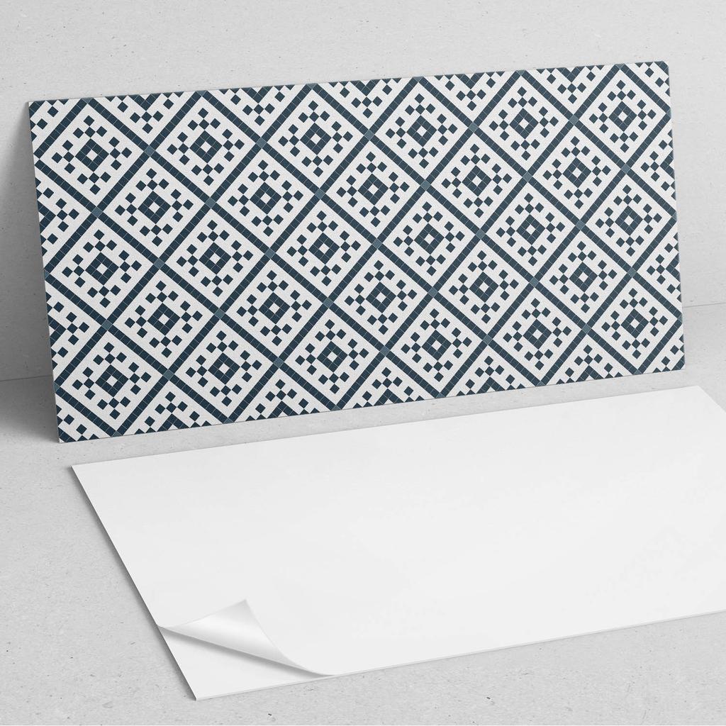 Samoprzylepna Dekoracja Winylowa Na Ścianę Geometryczny Wzór W Romby 10X40X20 Cm