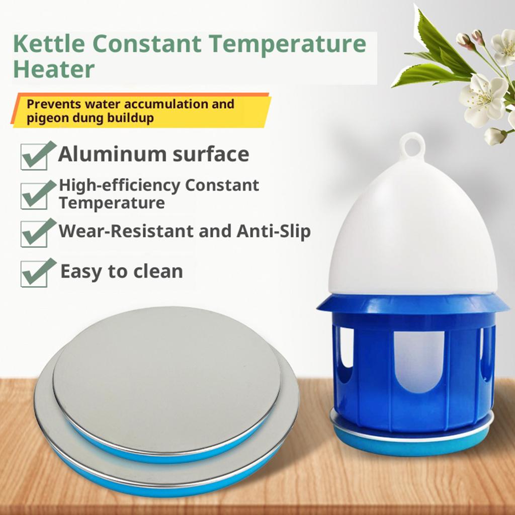 Antifreeze Poultry Water Heater Automatic Temperature Control Drinker Heating Device For Small Bird Homing Pigeons Use