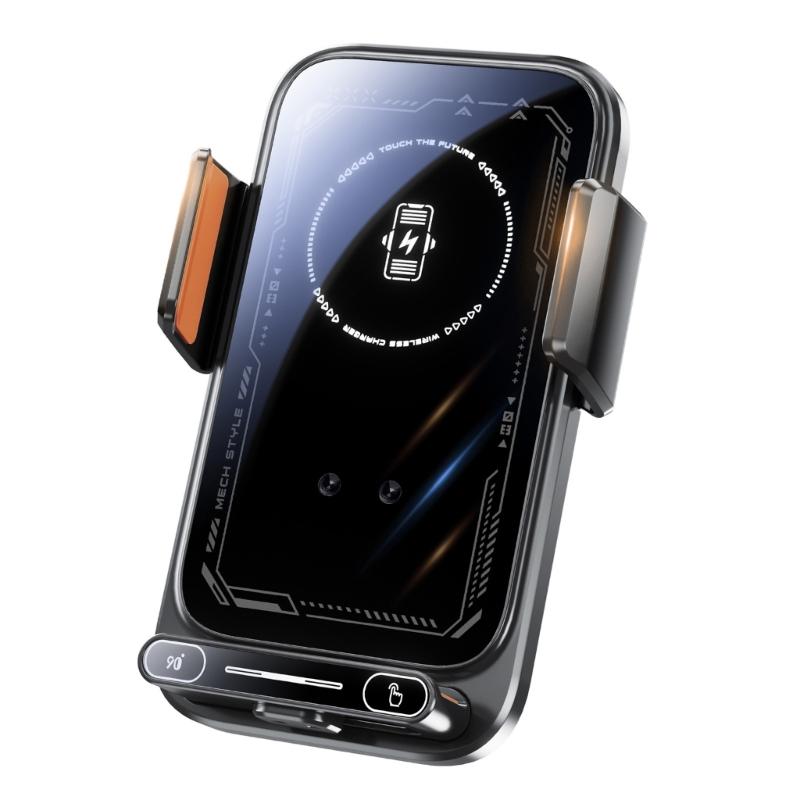 Wireless Car Chargers,15W Fast Charging Car Chargers Phone Holder Mount, Windshield Dashboards Air Vent Phone Holder