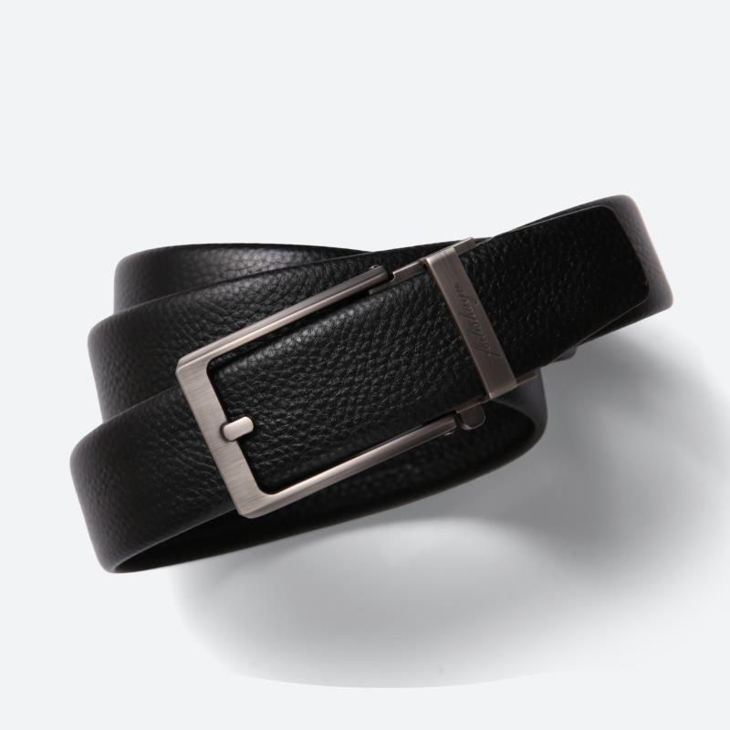 

Мужской повседневный деловой ремень с автоматической пряжкой из сплава цинка - Натуральная кожа КРС первого слоя 125cm (Waist 180-200cm)