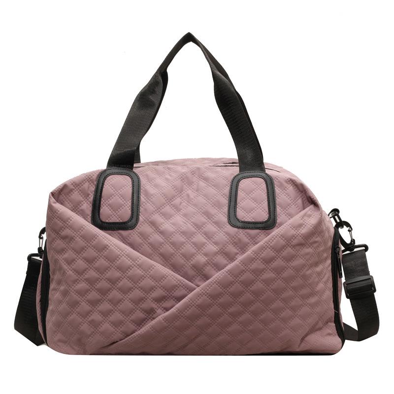 New travel bag Rhombus short-distance business trip duffel bag dry and wet separation maternity accommodation boarding fitness storage large bag