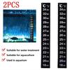 2pcs Stick-on Digital  Aquarium  Fish Tank Fridge Thermometer Sticker Temperature Temp Measurement Stickers