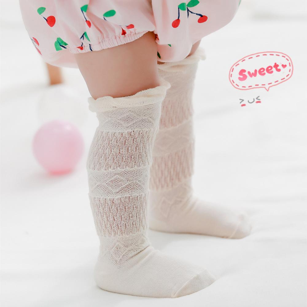 0 To 2 Yrs Baby Girls Boys Knee High Socks Toddler Warm Cotton Stockings Breathable Mesh Long Socks For Newborn Infant