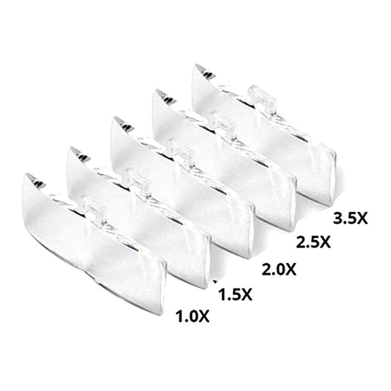 A34R LED Illuminated Headband Glasses Head-Mounted Magnifier Interchangeable Glasses Frames/Headbands