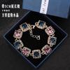 Super Flash Rhinestone Retro Bracelet Women's Fashion Crystal Hand Jewelry Gift Internet Celebrity Bracelet Atmospheric Bracelet Bracelet
