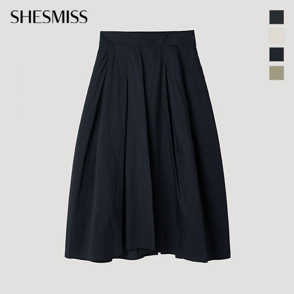 [She S miSS] Pleated Flare Long Skirt SwwSkp22110