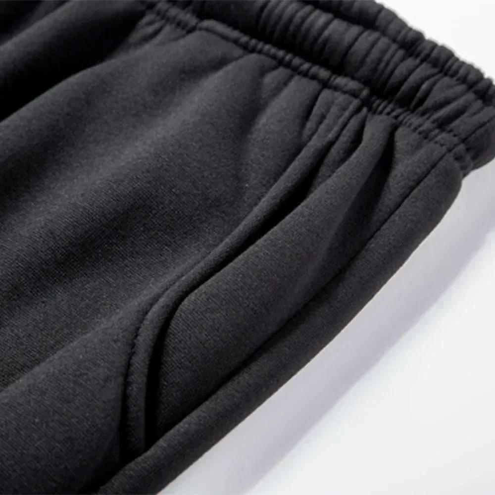 New Style Letter Print Sports Men's Fleece Lined Thick Hooded Long Sleeve Spring-Autumn Leisure Sports Pants
