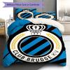 Club Brugge KV Pattern Bedding,Quilt Set Quilt Cover Pillowcase Home Birthday Gift(1 * duvet cover + 2 * pillowcase, without core)