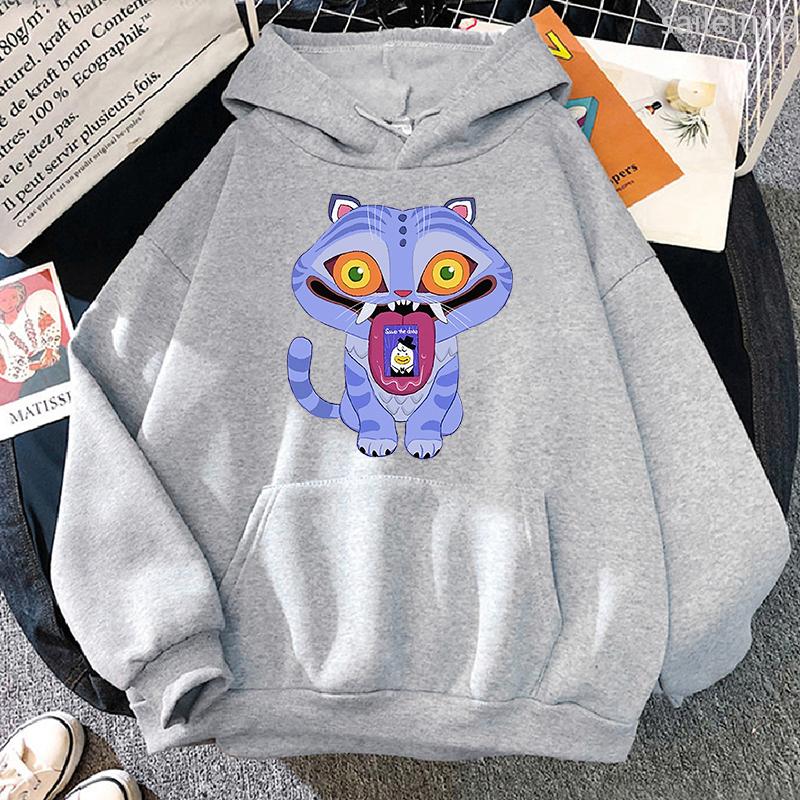 KPop Demon Hunters Derpy Hoodie Fashion Women Clothing Movie Printing 2025 Pullovers Graphic Hoodies Female Winter Clothes Women